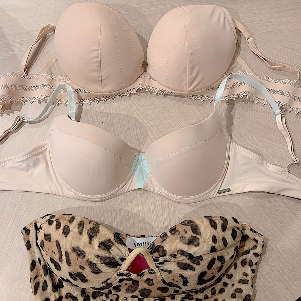 Bra bundle: La Perla,Nicole Miller,Graffiti , neutral tone & leopard print